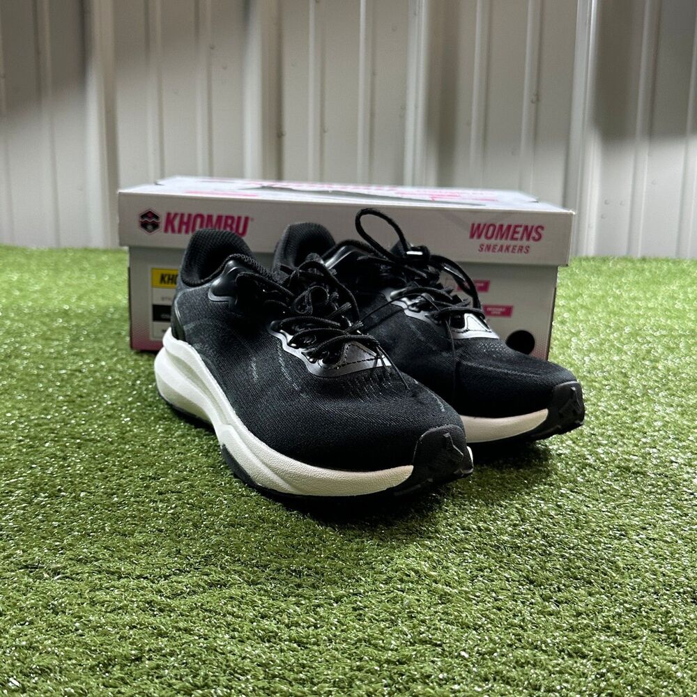 Khombu Patan Women's Size 6 Black Lace-Up Sneakers NIB